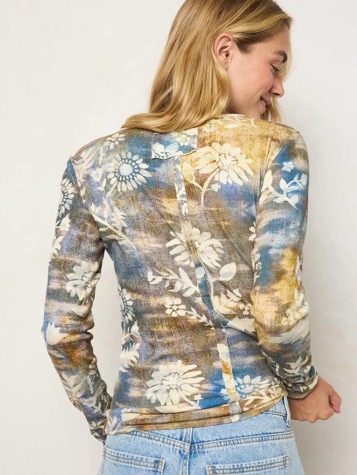 Layer Up Ribbed Henley - Washed Blooms Sand-view 3