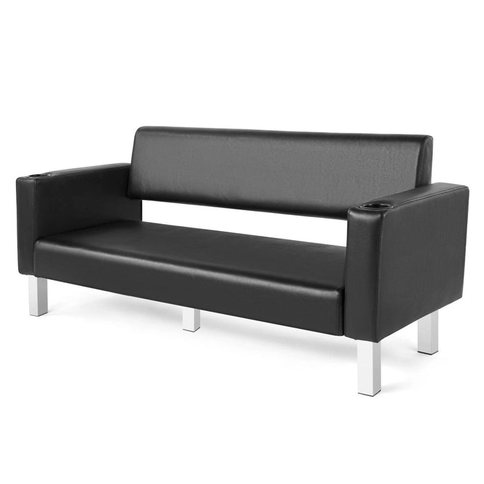 Leather Waiting Bench For Office Salon Barbershop