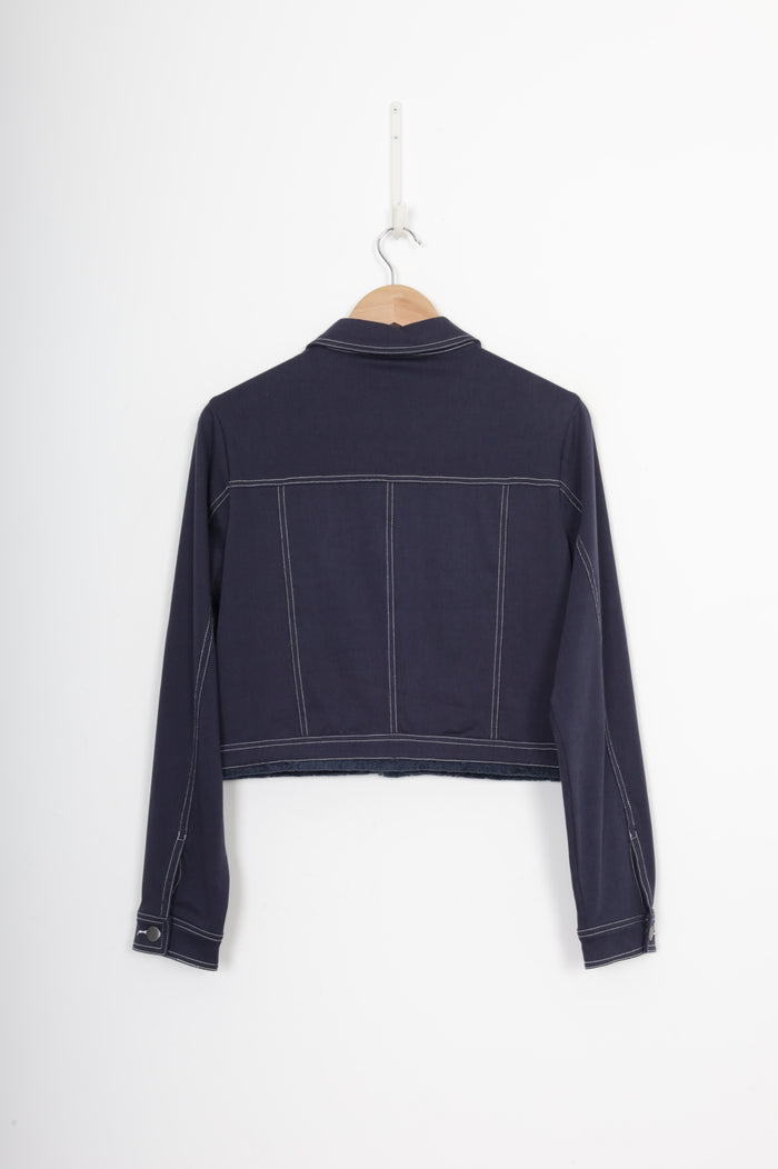 Lemon Tree Design Womens Blue Jacket Size 10