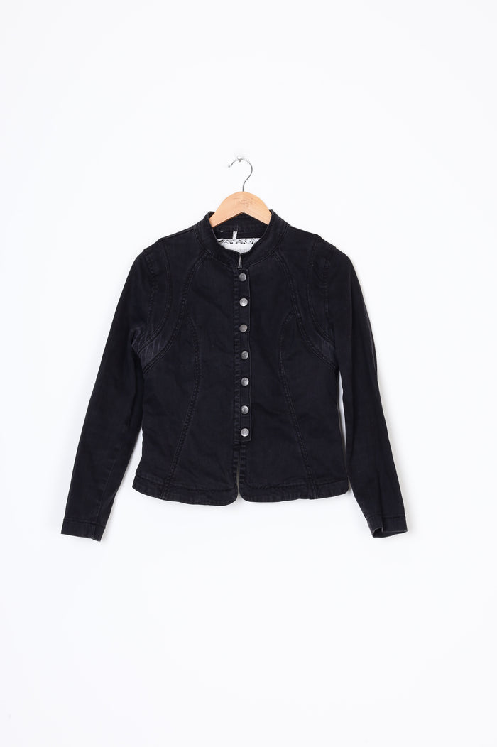 Loobies Story Womens Black Jacket Size 12