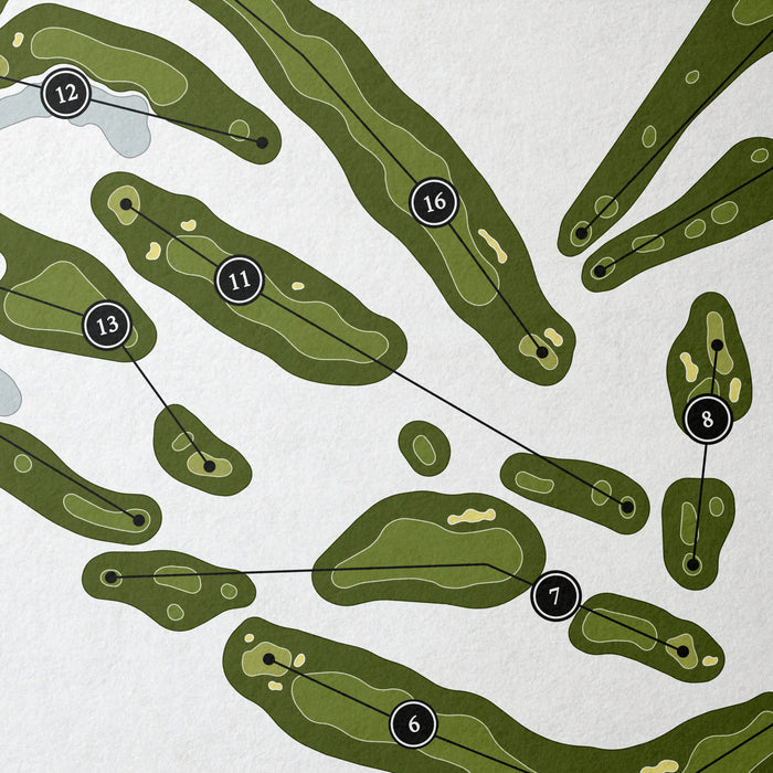 Manistee National Golf & Resort - The Revenge | Golf Course Map | Close Up