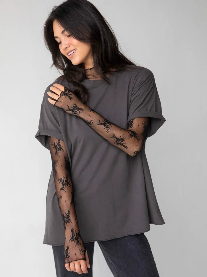 Maria Layering Top - Black-view 4