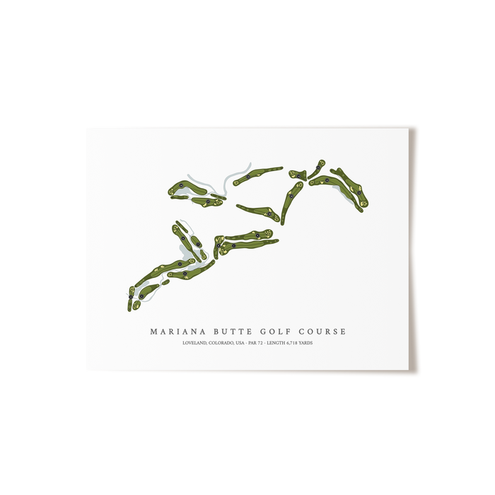 Mariana Butte Golf Course | Golf Course Map | Unframed