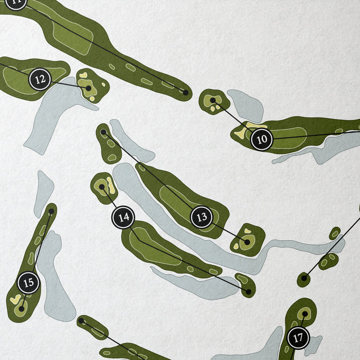 Marsh Creek Country Club | Golf Course Map | Close Up