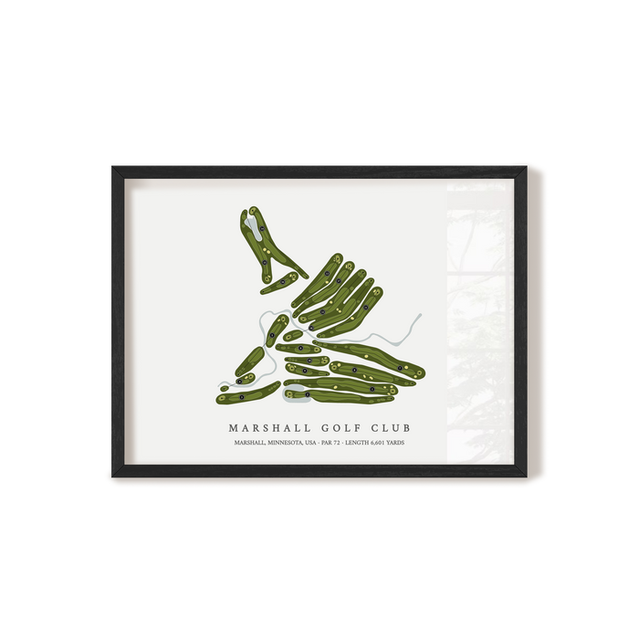 Marshall Golf Club | Golf Course Map | Black+Frame