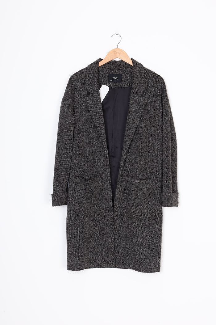 Max Womens Black Coat Size 14