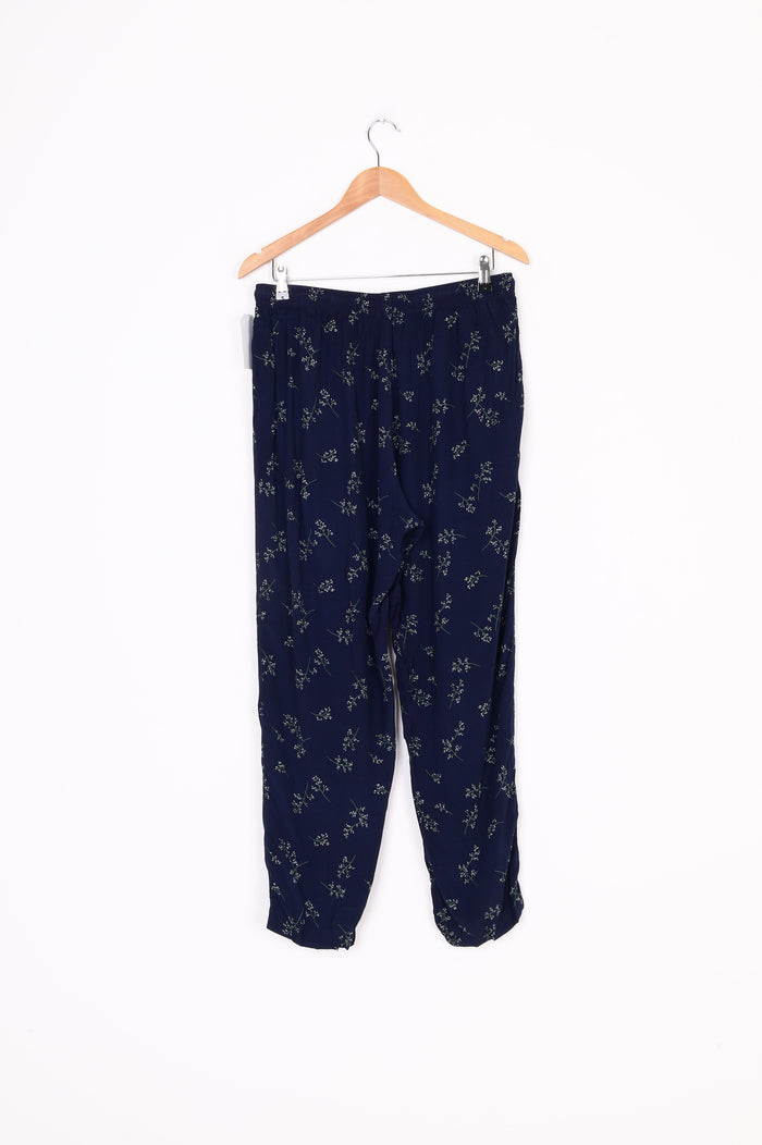Max Womens Blue Pants Size 14