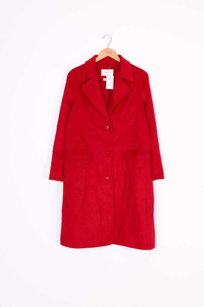 Max Womens Red Coat Size 8