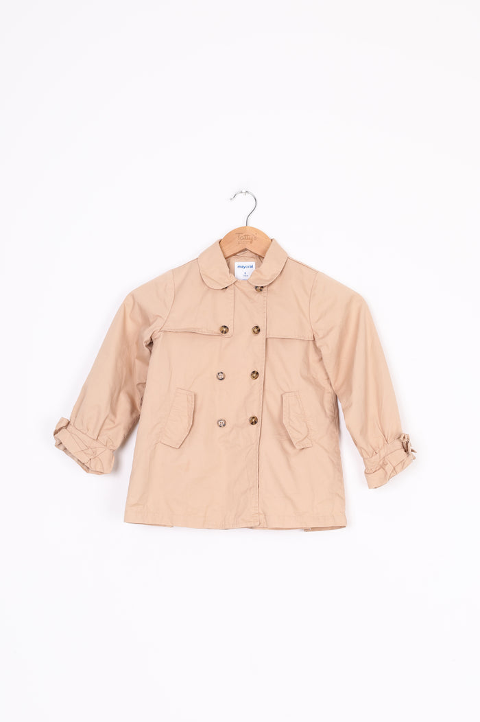 Mayoral Kids Beige Coat Size 6