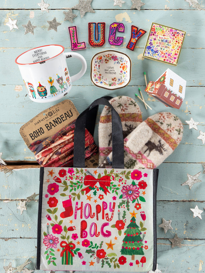 Medium Happy Bag, Set of 3 - Holiday-view 2