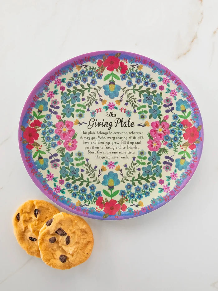 Melamine Giving Plate - Cream-view 1