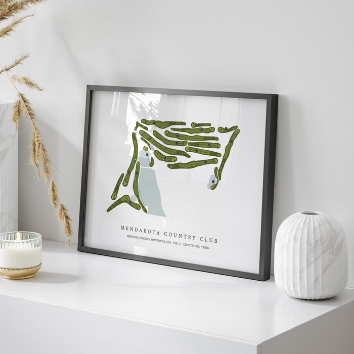 Mendakota Country Club | Golf Course Map | On Table