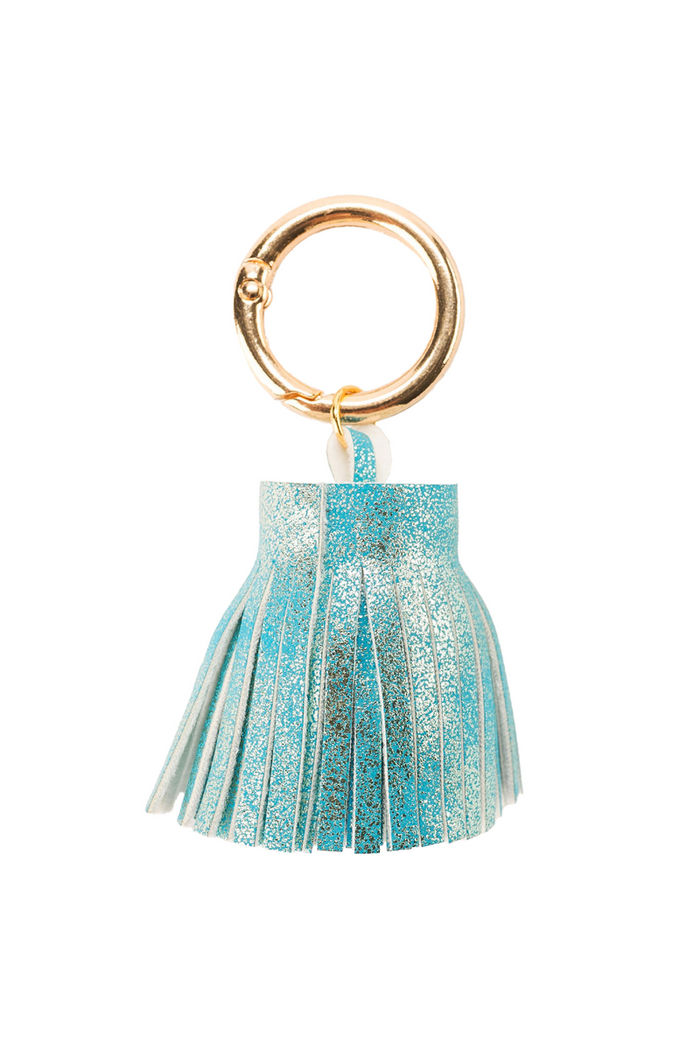 Metallic Leather Tassel