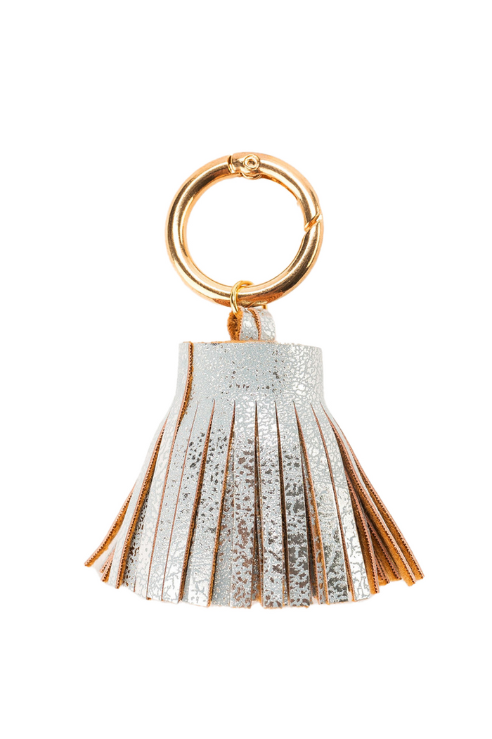 Metallic Leather Tassel