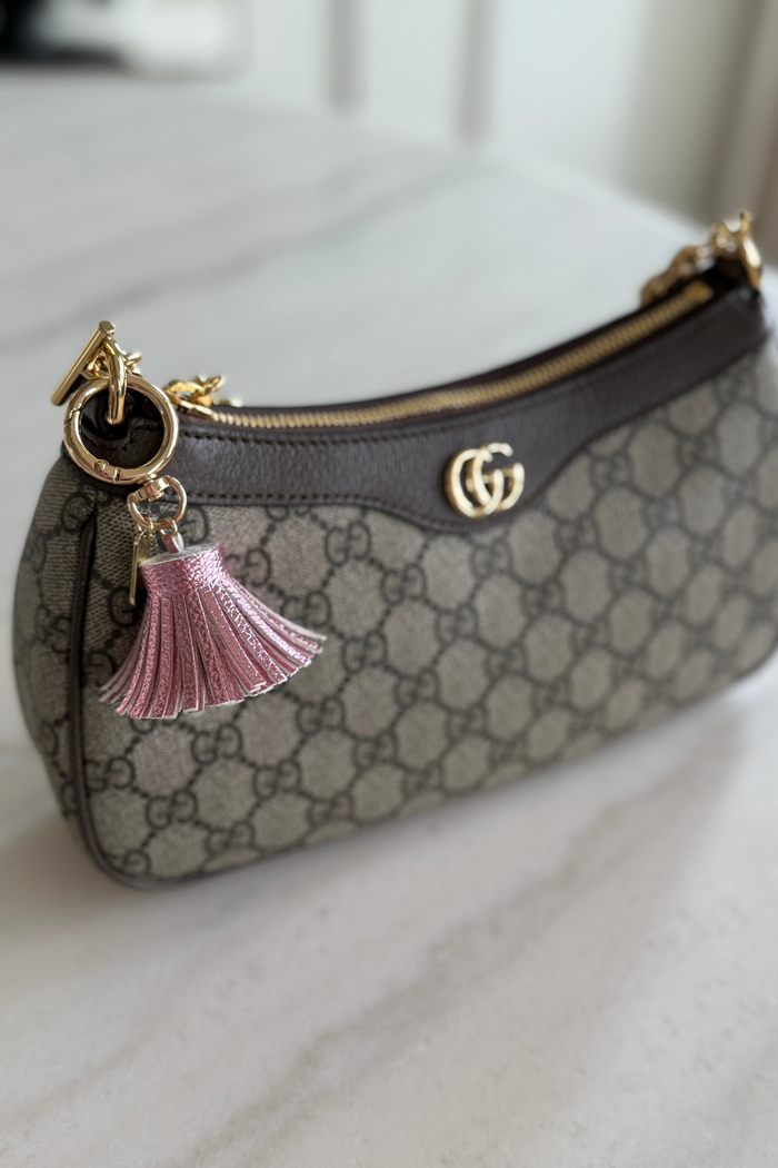 Metallic Leather Tassel