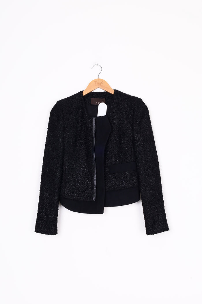 Michaa Womens Black Jacket Size S