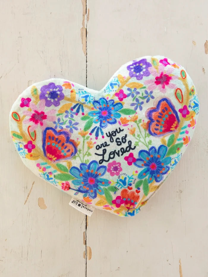 Shaped Weighted Eye Mask - You Are So Loved Heart-view 2