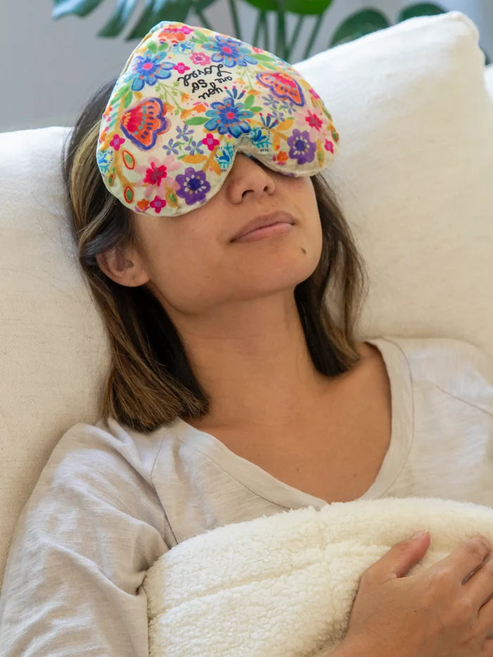 Shaped Weighted Eye Mask - You Are So Loved Heart-view 3