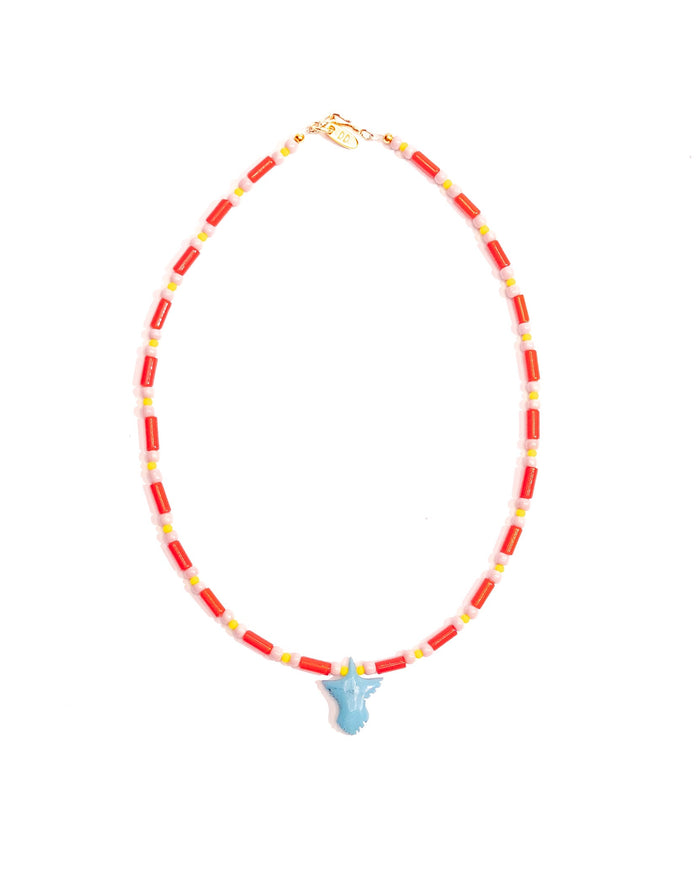Mini Thunderbird Necklace - Red