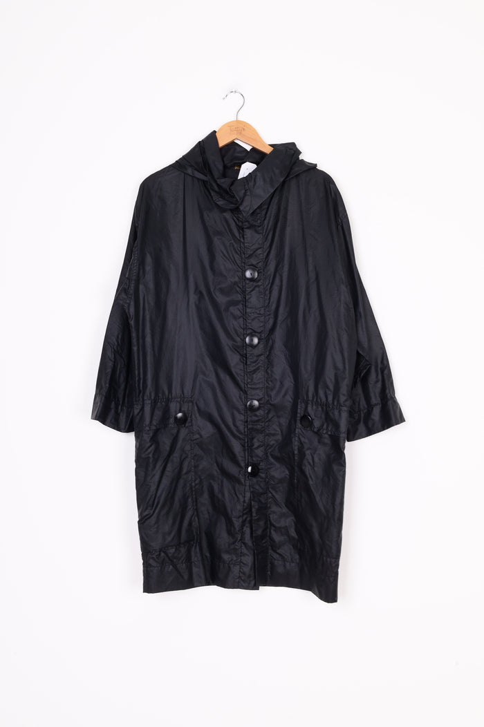 Miss Crabb Womens Black Coat Size S