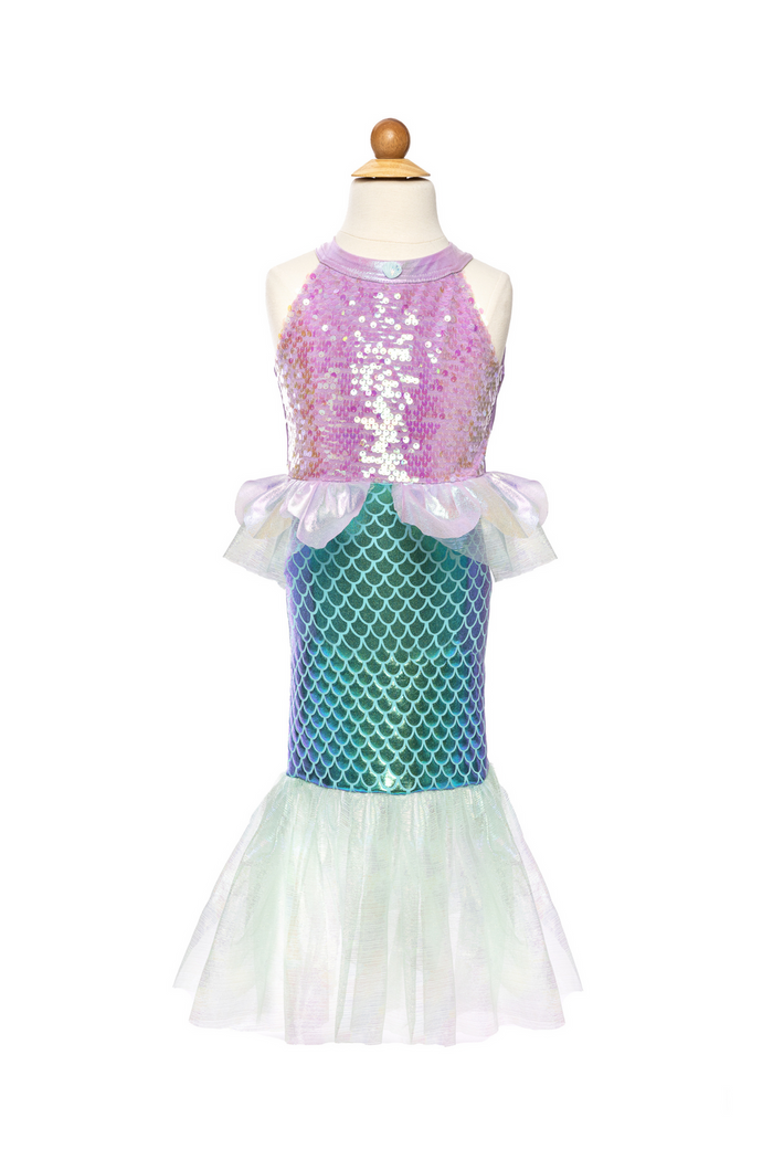 Misty Mermaid Dress, Lilac/Blue