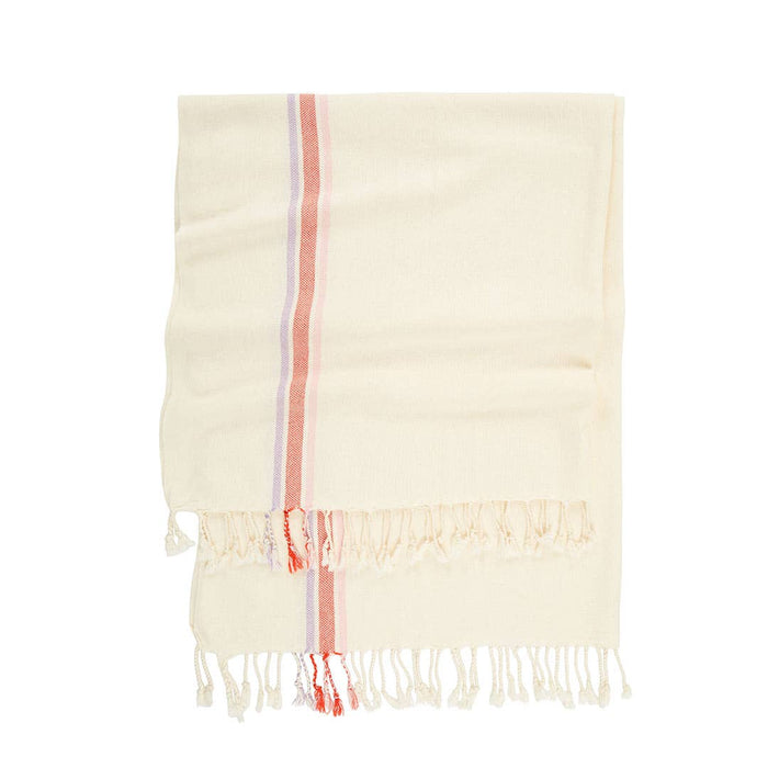 Monza Hand-Loomed Turkish Towel - Red/Lilac