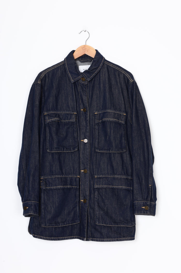 Moochi Womens Blue Jacket Size S