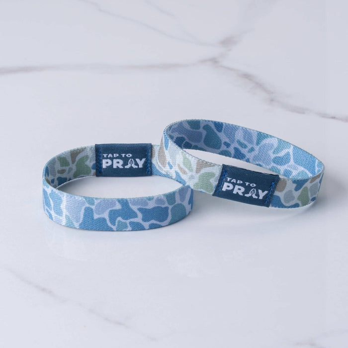 Moss & Slate | River Rock Camo | Tap To Pray® Wristband
