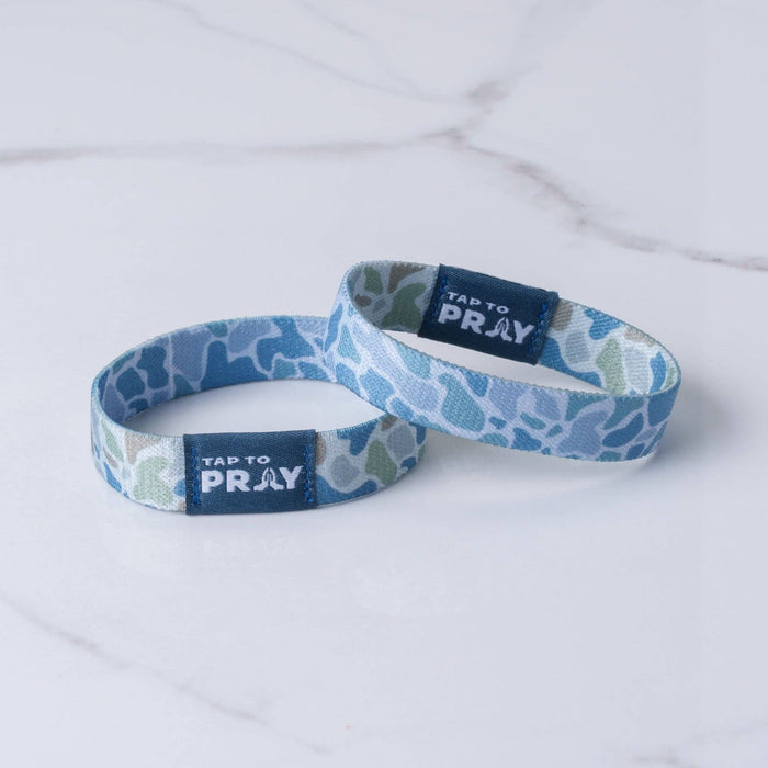 Moss & Slate | River Rock Camo | Tap To Pray® Wristband