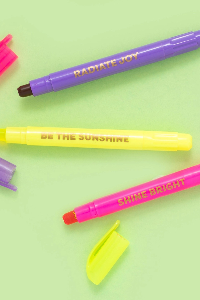 Motivational Wax Highlighter Set -3 Pack