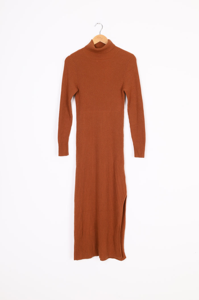 Muse Cashmere Womens Brown Dress Size S