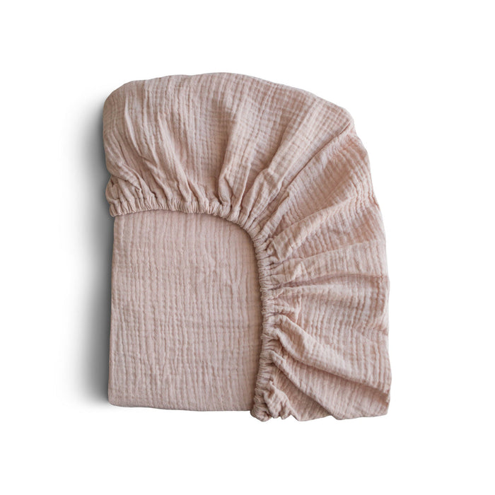 Mushie Extra Soft Muslin Mini Crib Sheet