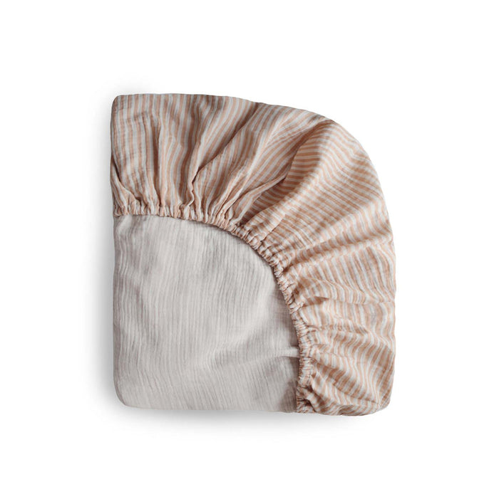 Mushie Extra Soft Muslin Mini Crib Sheet