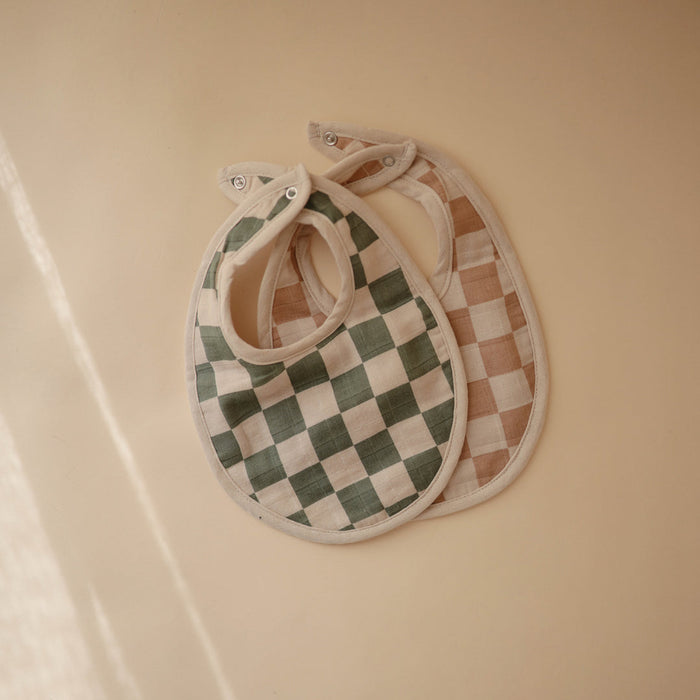 Mushie Muslin Baby Bib 2-Pack