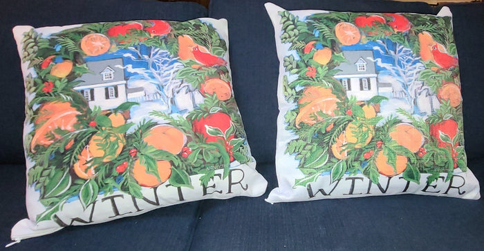 NANCY THOMAS PILLOWS - Colonial Williamsburg Seasons - Winter