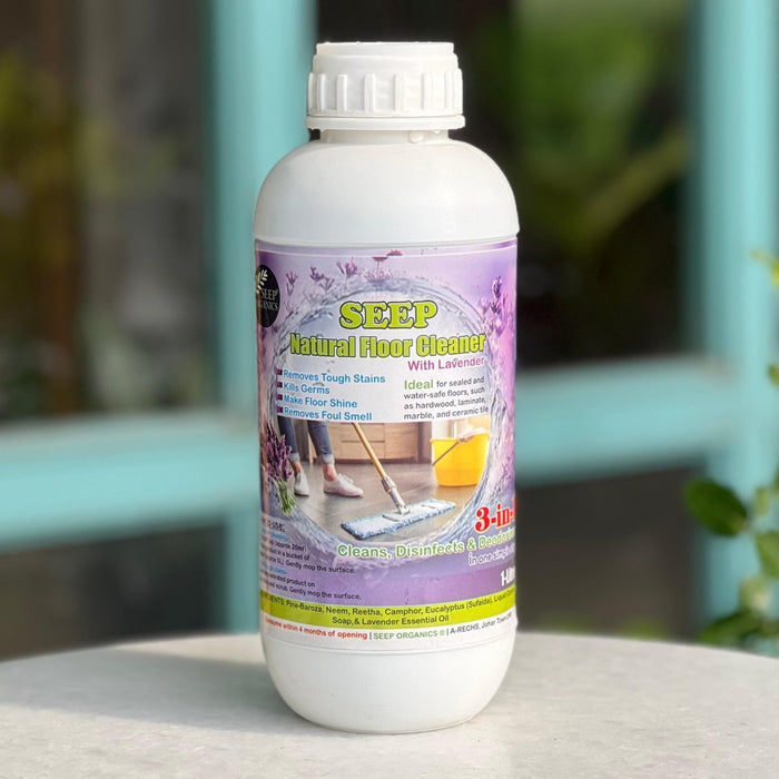 Natural Floor Cleaner (Lavender) 1liter - Tayyib Store - Seep Organics - Lahore