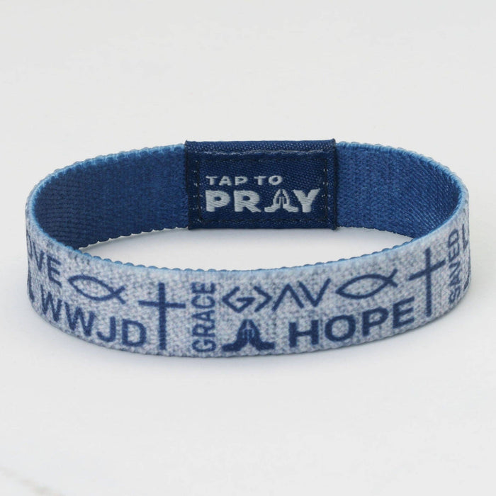 Navy | Symbols of Faith | Tap To Pray® Wristband