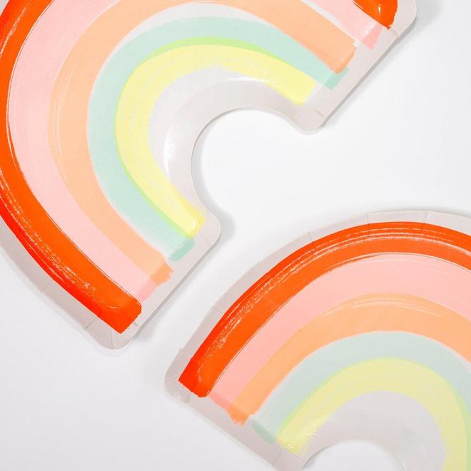 Neon Rainbow Plates (set of 12)