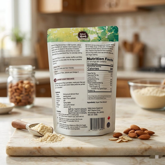 NH Organic Almond Flour 320g - Tayyib Store - Nature's Hug - Lahore