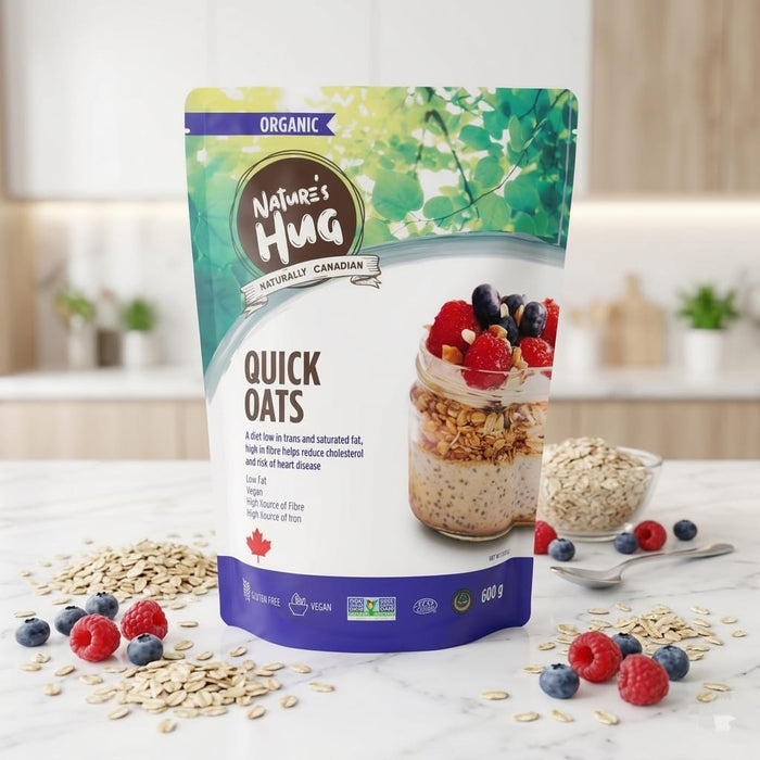 NH Organic Quick Oats 600g - Tayyib Store - Nature's Hug - Lahore