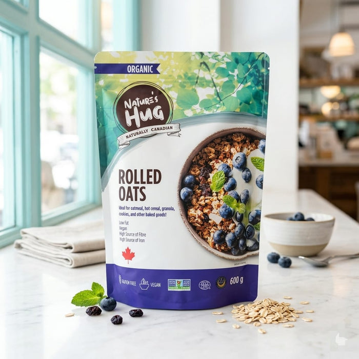 NH Organic Rolled Oats (Gluten-free) 600g - Tayyib Store - Nature's Hug - Lahore