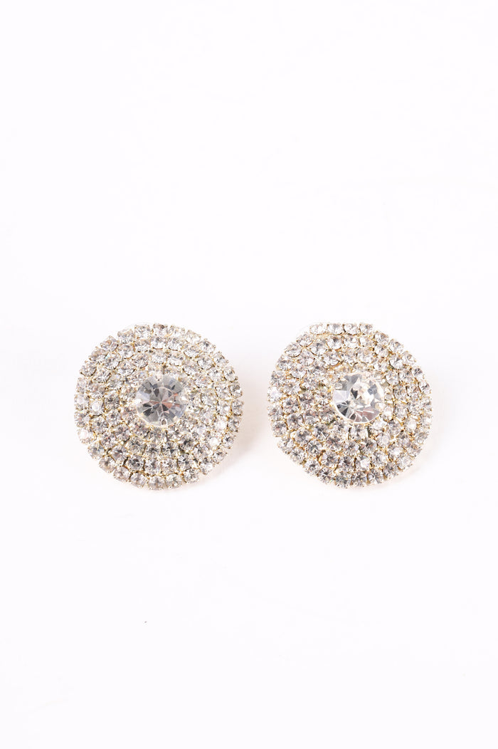No Label Womens Metallic Earrings Size O/S