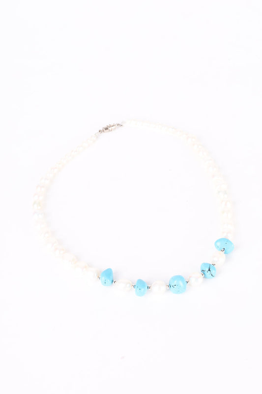 No Label Womens White Necklace Size O/S