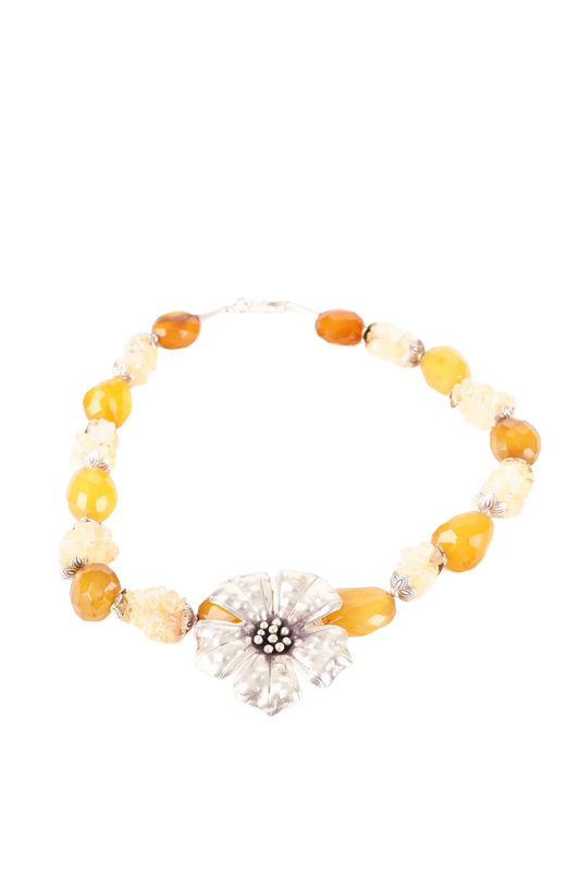 No Label Womens Yellow Necklace Size O/S