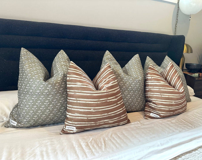 Noa Sage Pillow Cover: 22x22 Cover Only