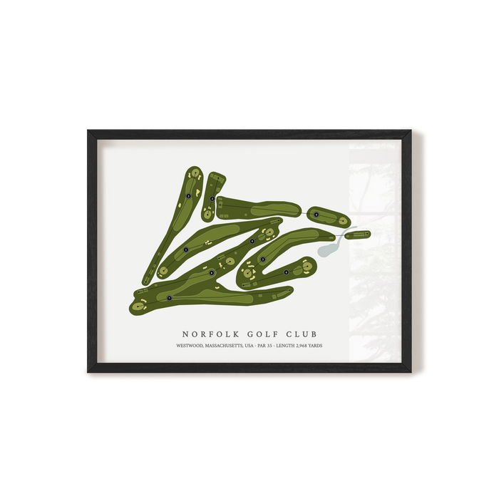 Norfolk Golf Club | Golf Course Map | Black+Frame