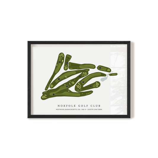 Norfolk Golf Club | Golf Course Map | Black+Frame