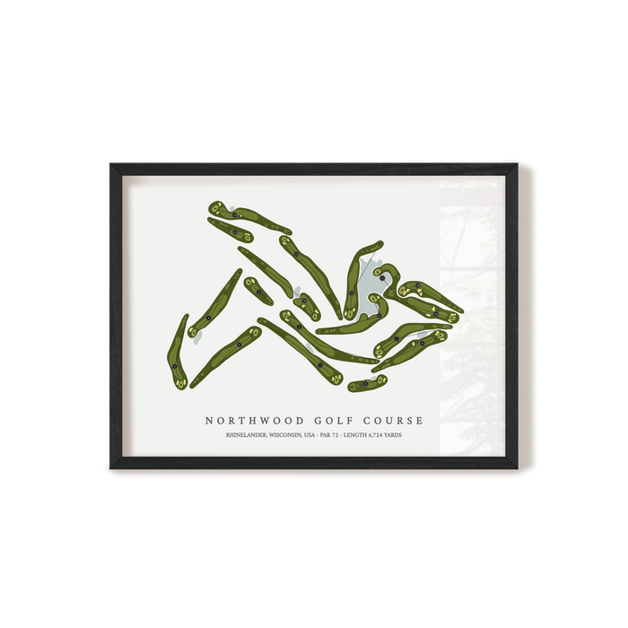 NorthWood Golf Course | Golf Course Map | Black+Frame