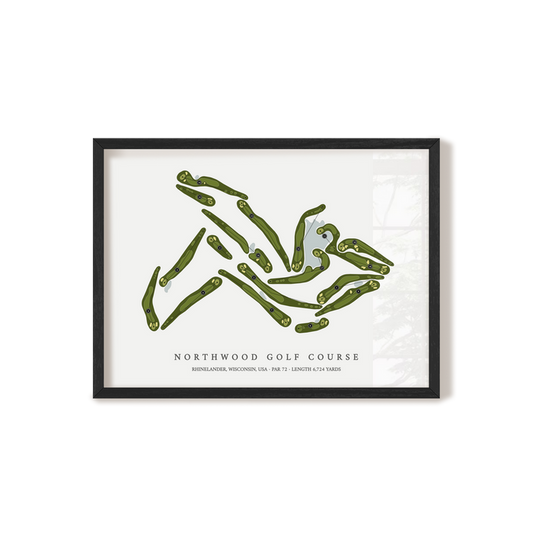 NorthWood Golf Course | Golf Course Map | Black+Frame