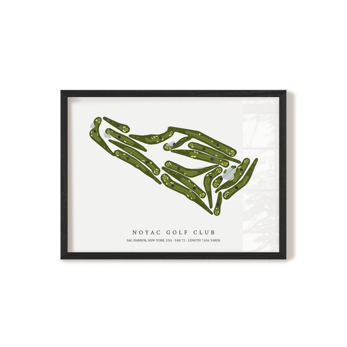 Noyac Golf Club | Golf Course Print | Black Frame